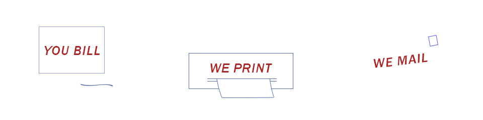 Upload billing file, invoice printing and cheap mailing service for bills, statements and newsletters